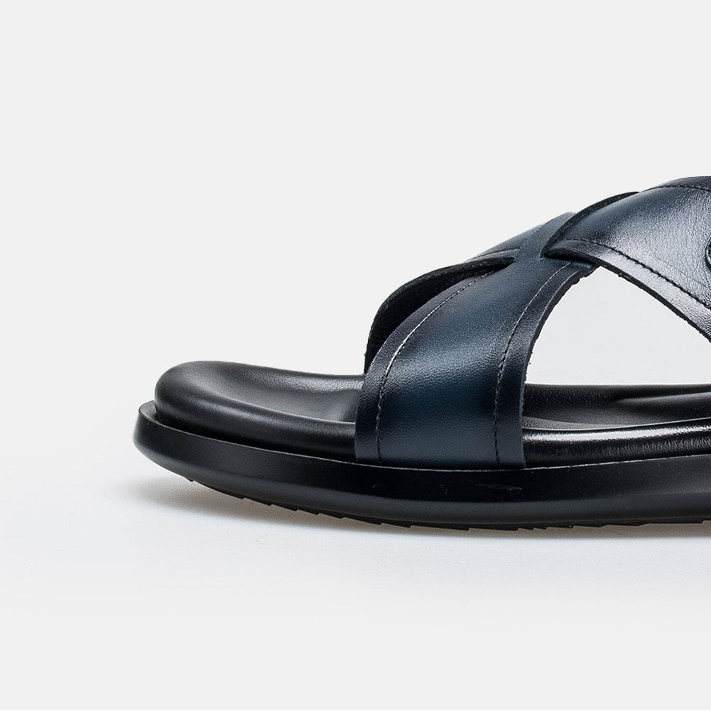Volzak 5411 Leather Sandal Blue