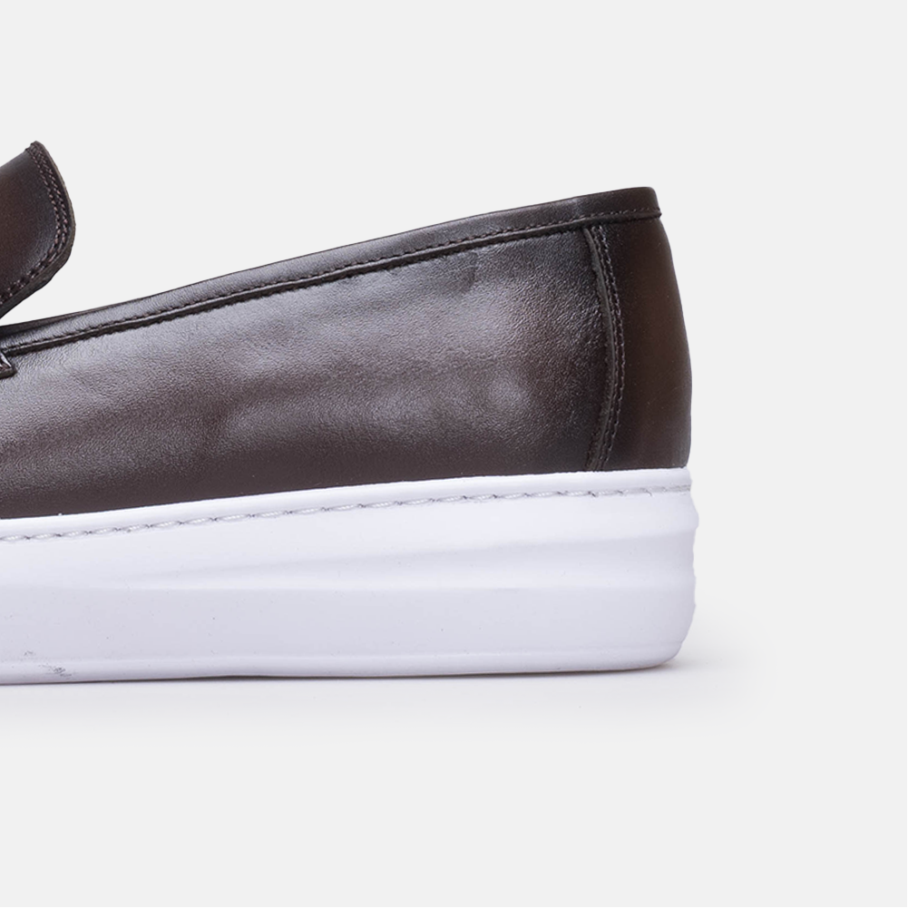Volzak 5416 Brown leather sneakers