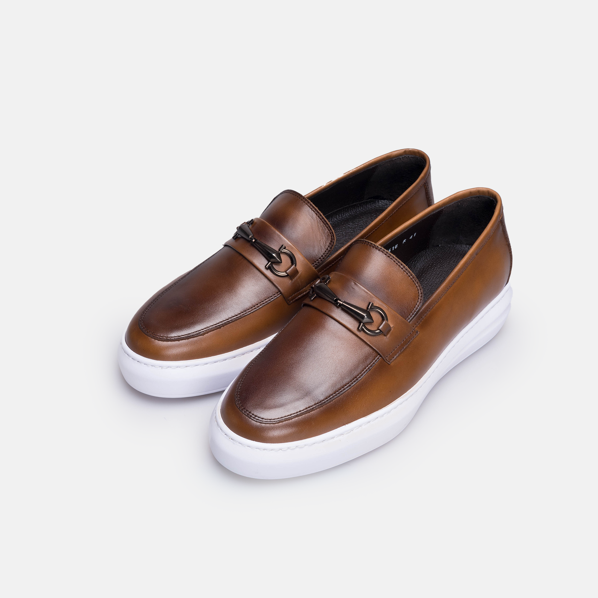Volzak 5416 Vintage Brown Leather Sneakers