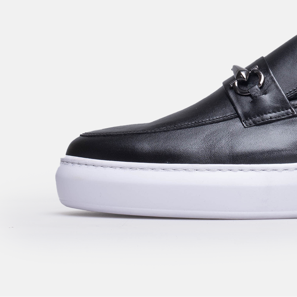 Volzak 5416 Black leather sneaker