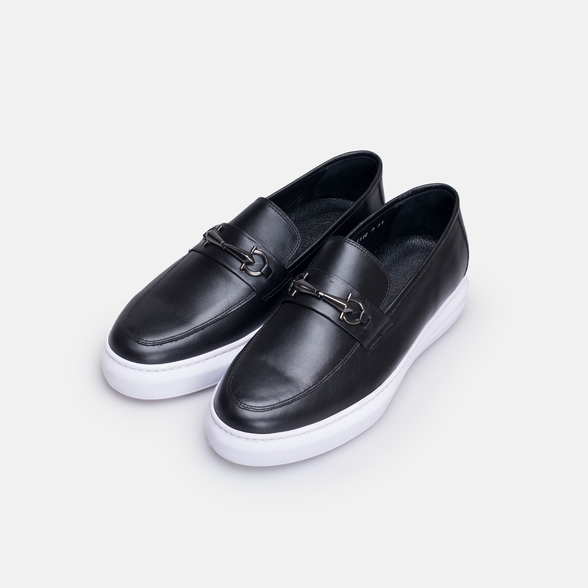 Volzak 5416 Black leather sneaker