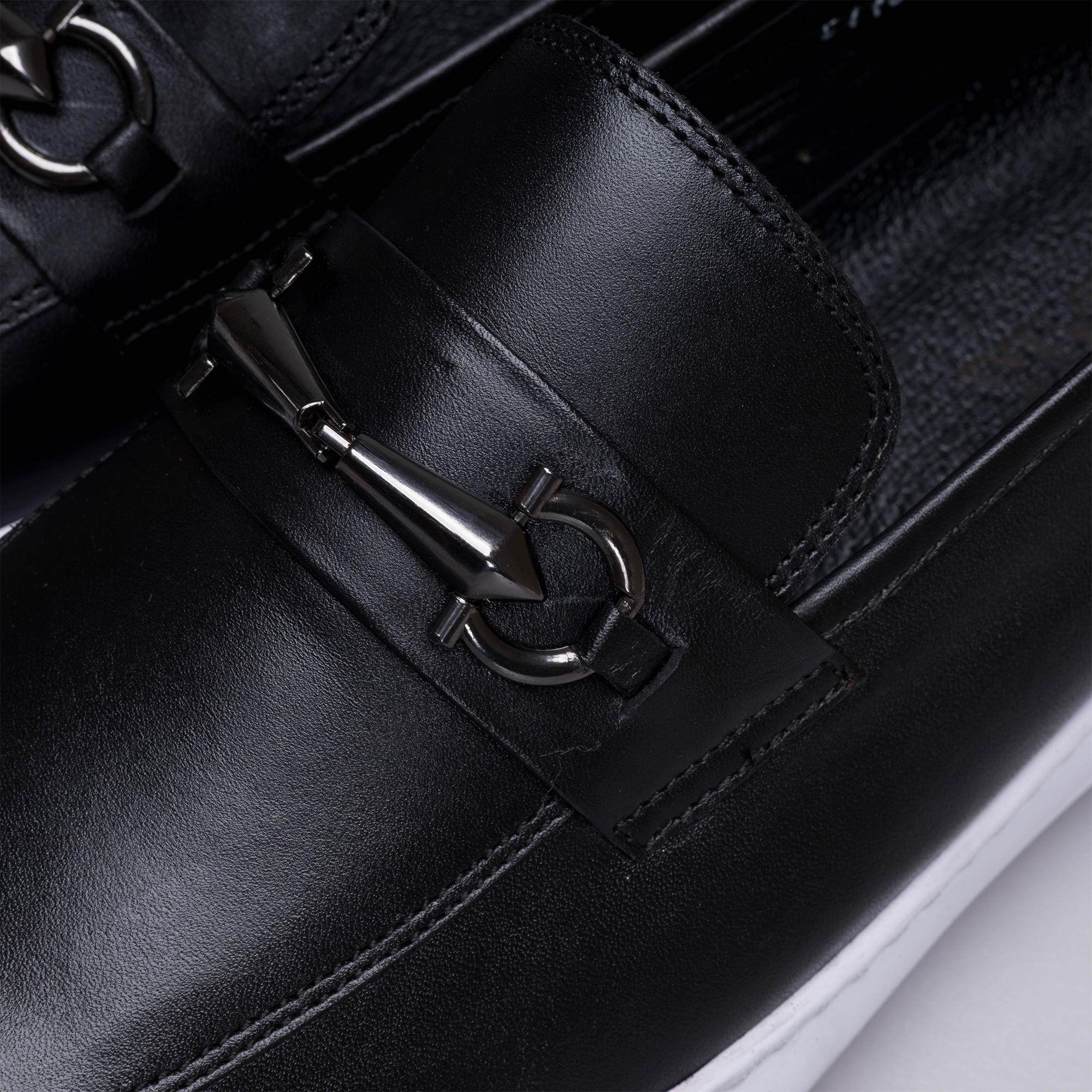 Volzak 5416 Black leather sneaker