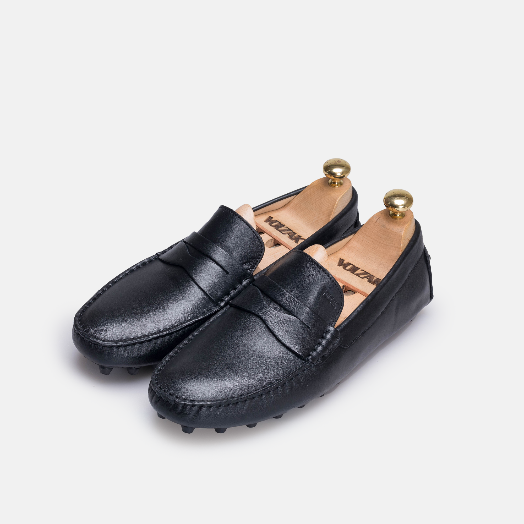 Volzak 2000 Black Leather Moccasin