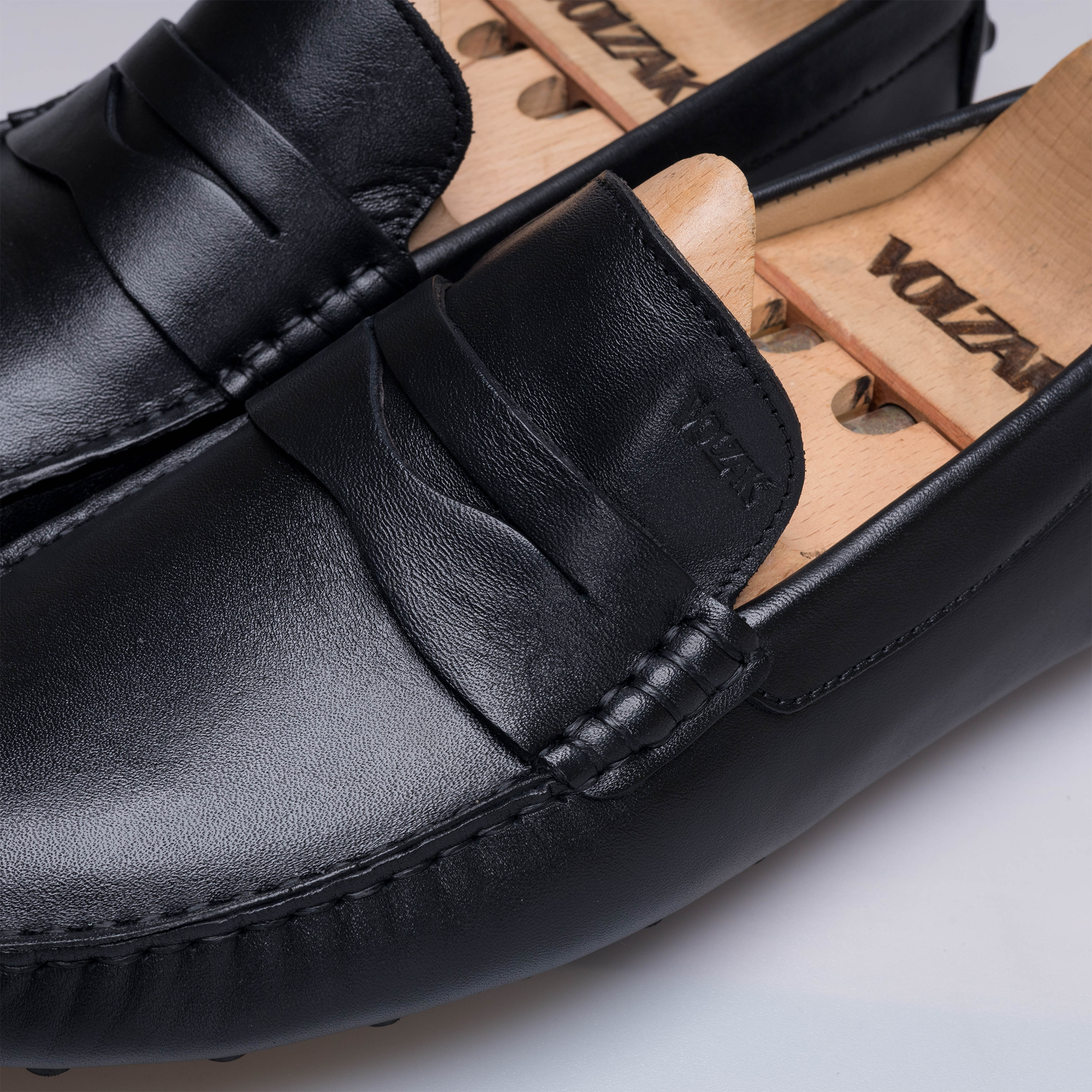 Volzak 2000 Black Leather Moccasin