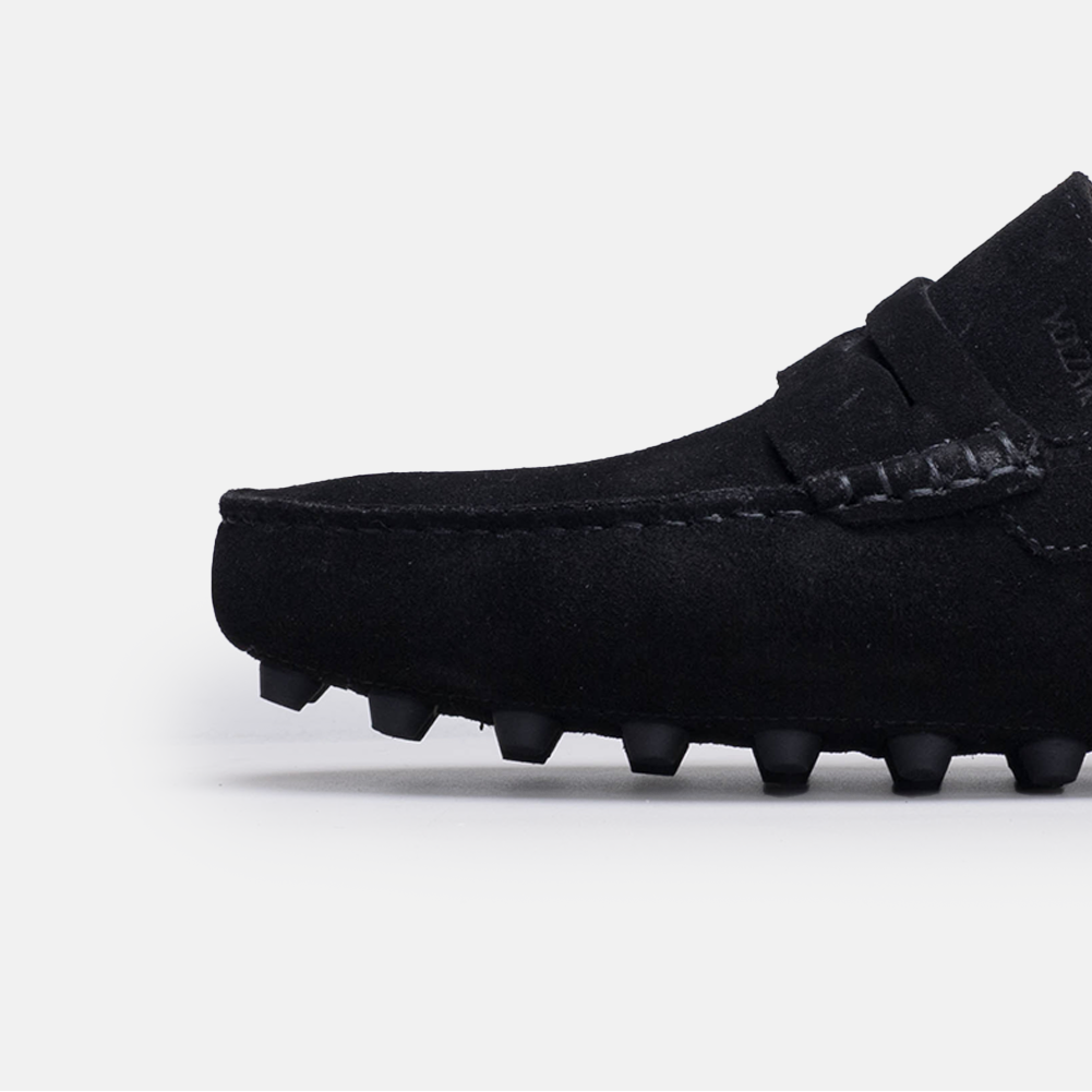 Volzak 2000 Mocassin en daim Noir
