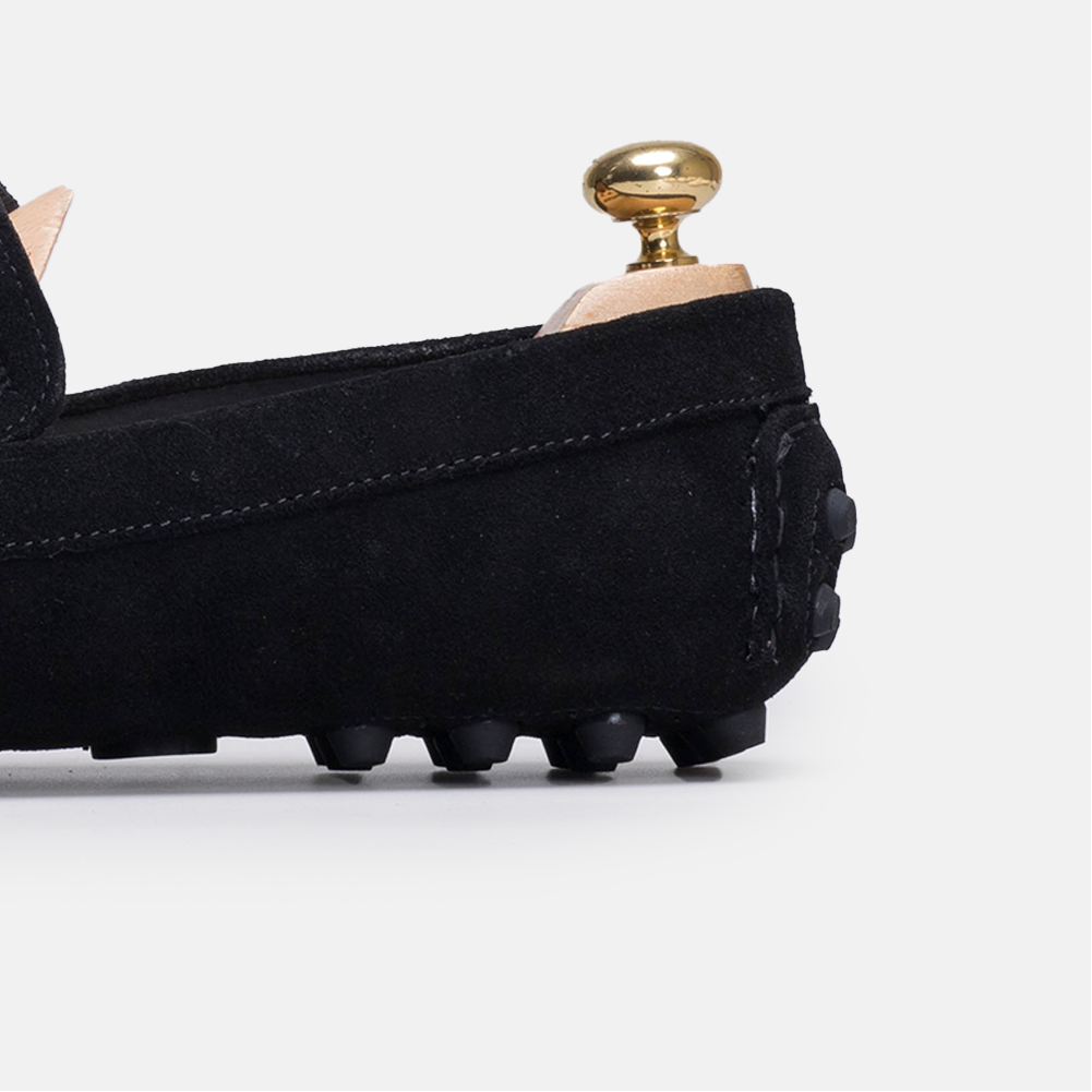 Volzak 2000 Mocassin en daim Noir