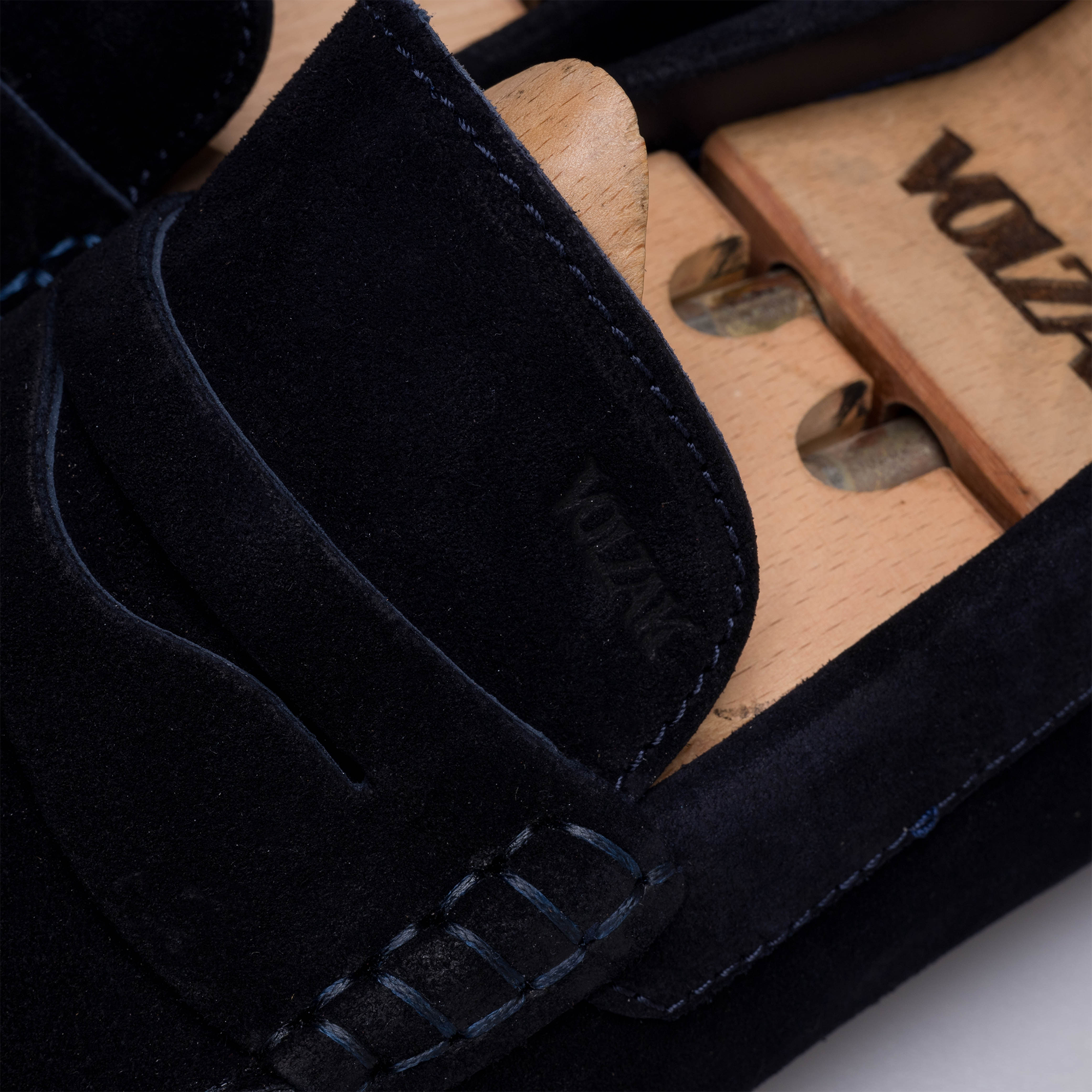 Volzak 2000 Mocassin en daim Bleu