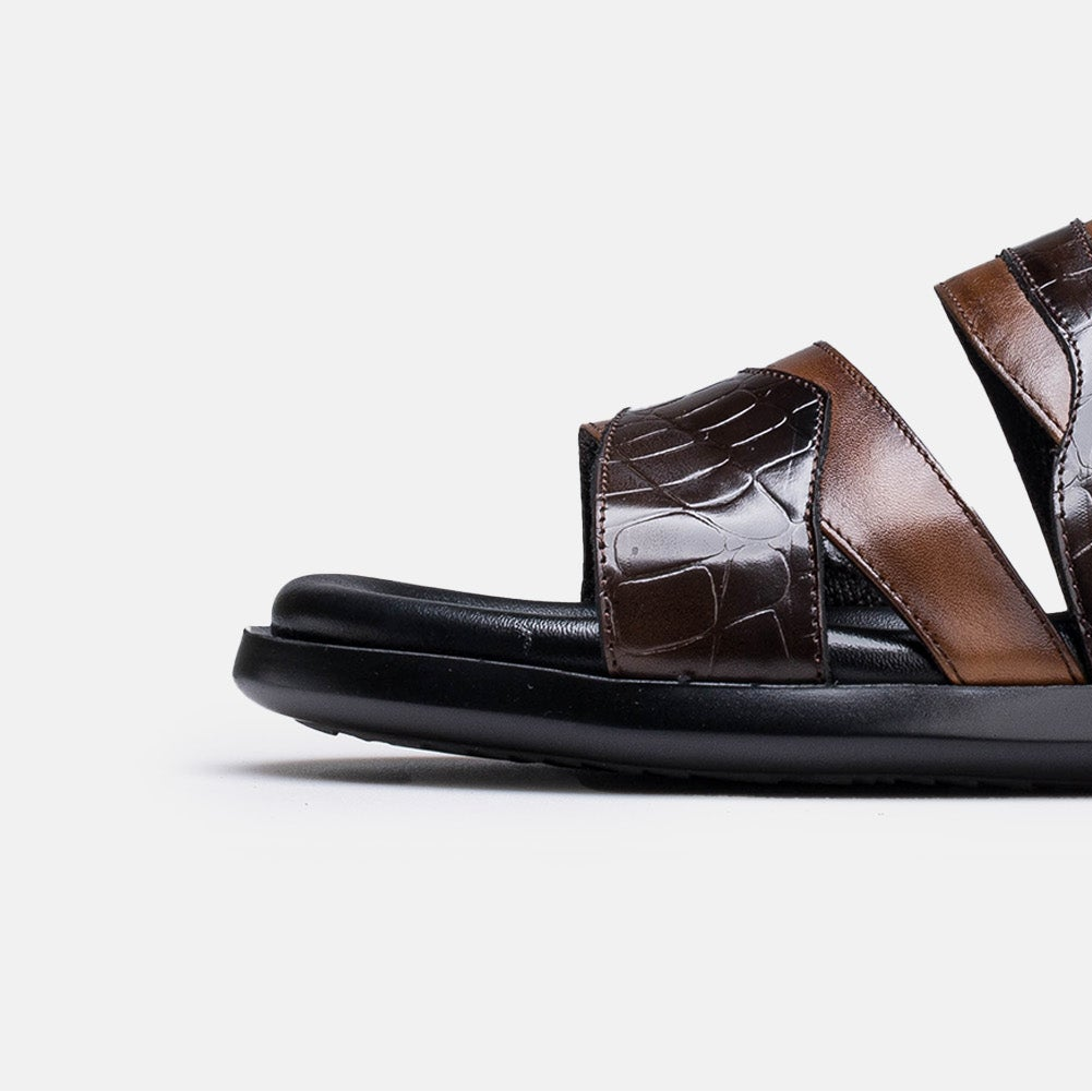 Volzak 5412 Brown Leather Sandal