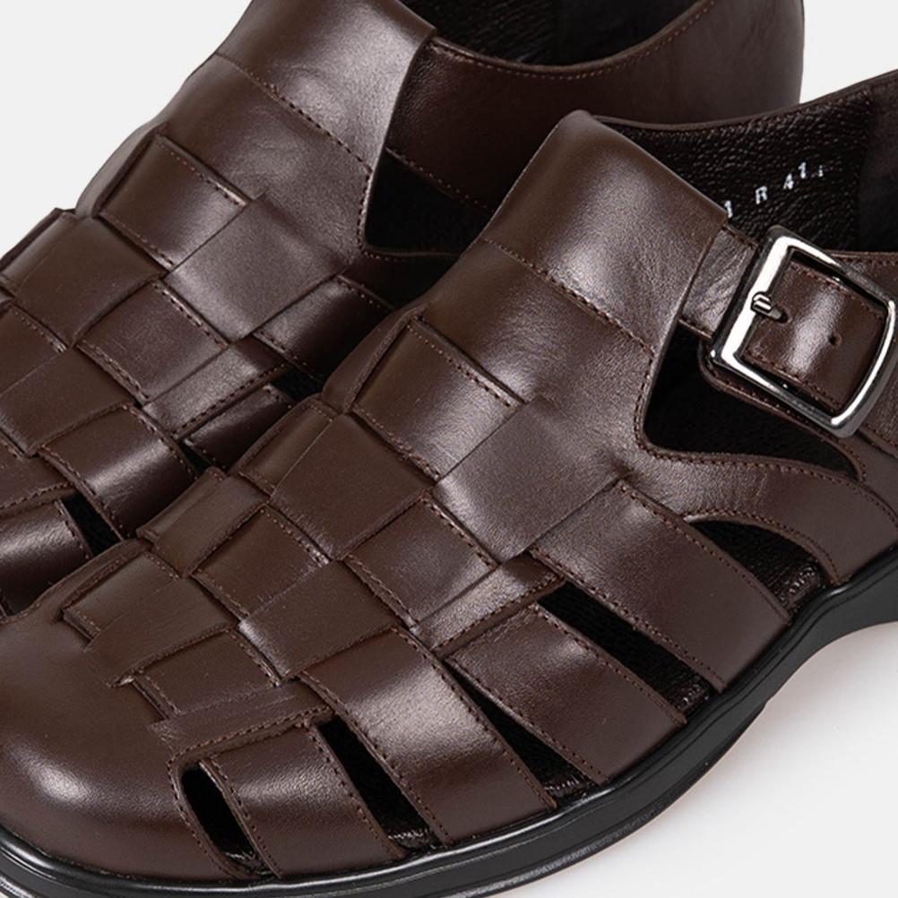 Volzak 5210 S Brown Leather Sandal