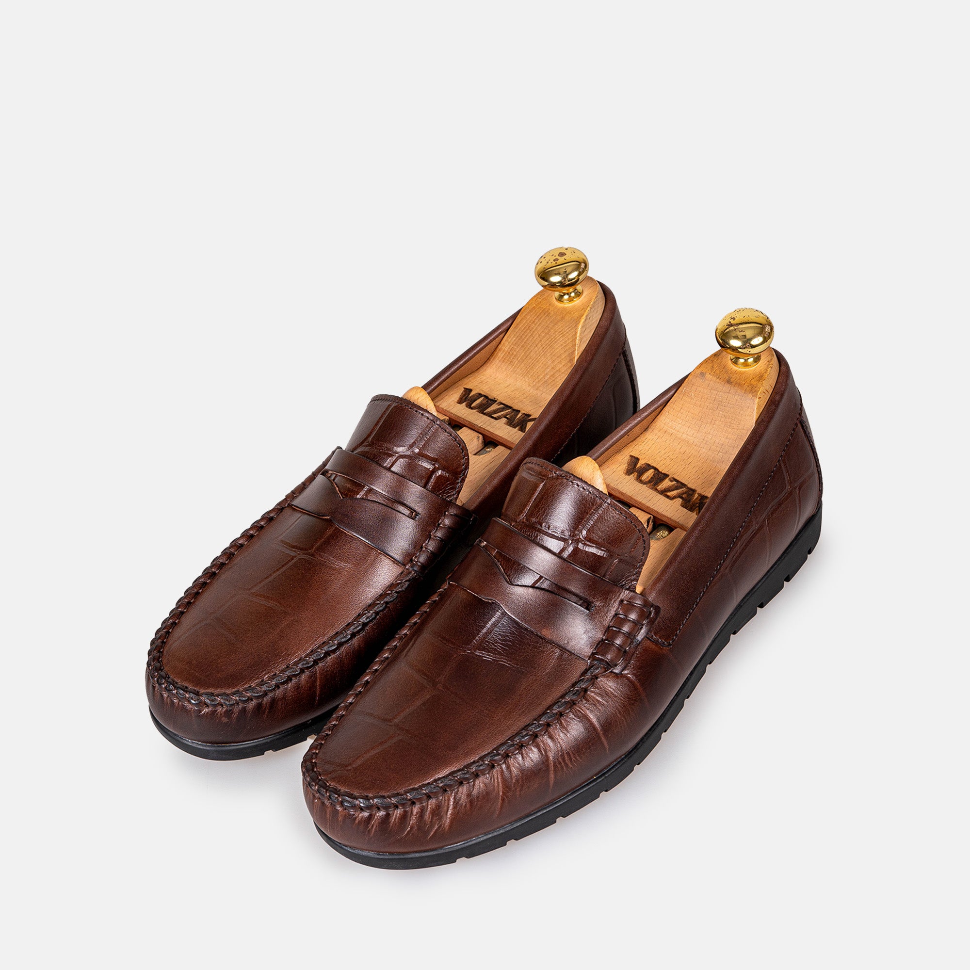 Volzak 048 Brown Leather Moccasin