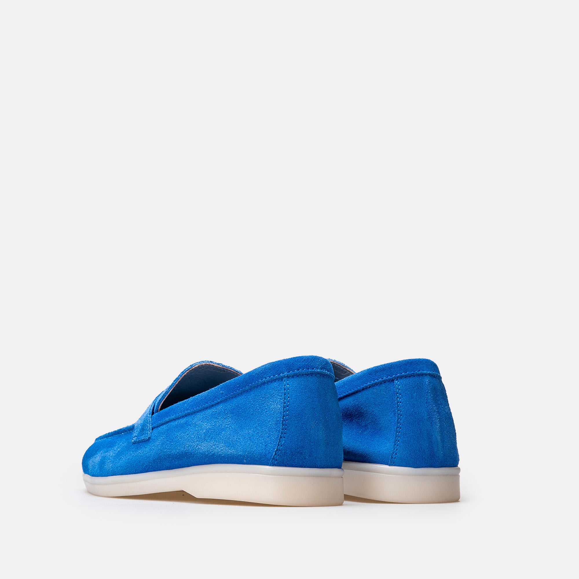 Volzak 32 mocassin en daim Bleu Roi