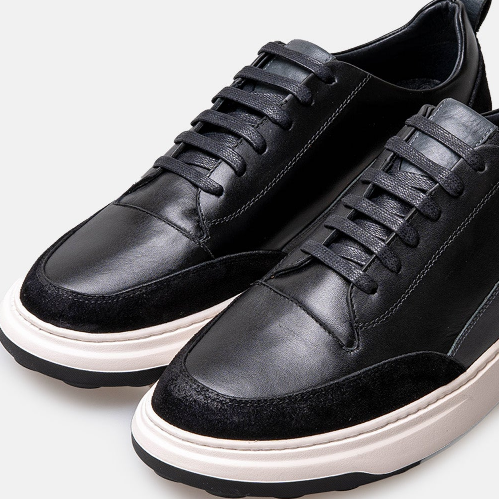 Volzak 6056 basket en cuir Noir