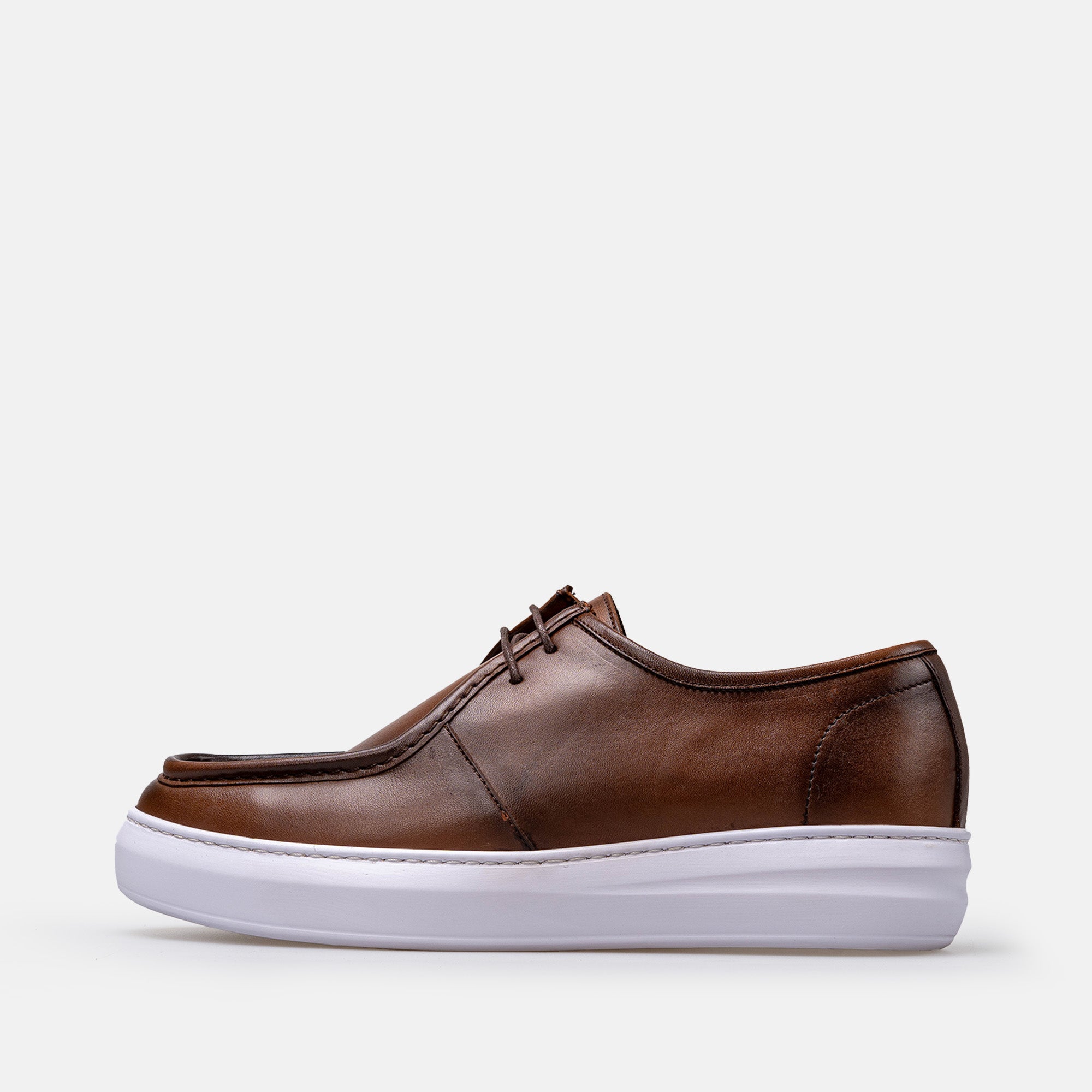 Volzak 5418 basket en cuir Marron Vintage