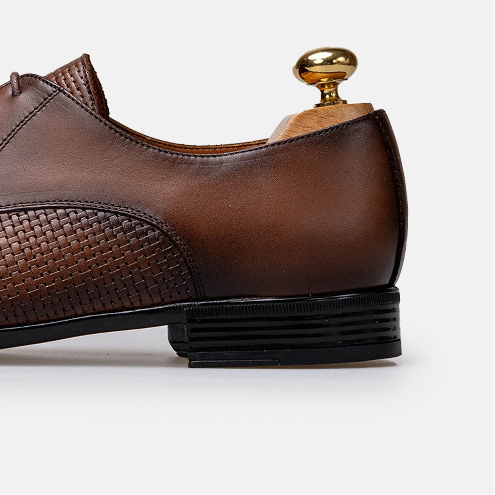 Volzak 5424 chaussure en cuir Marron Vintage