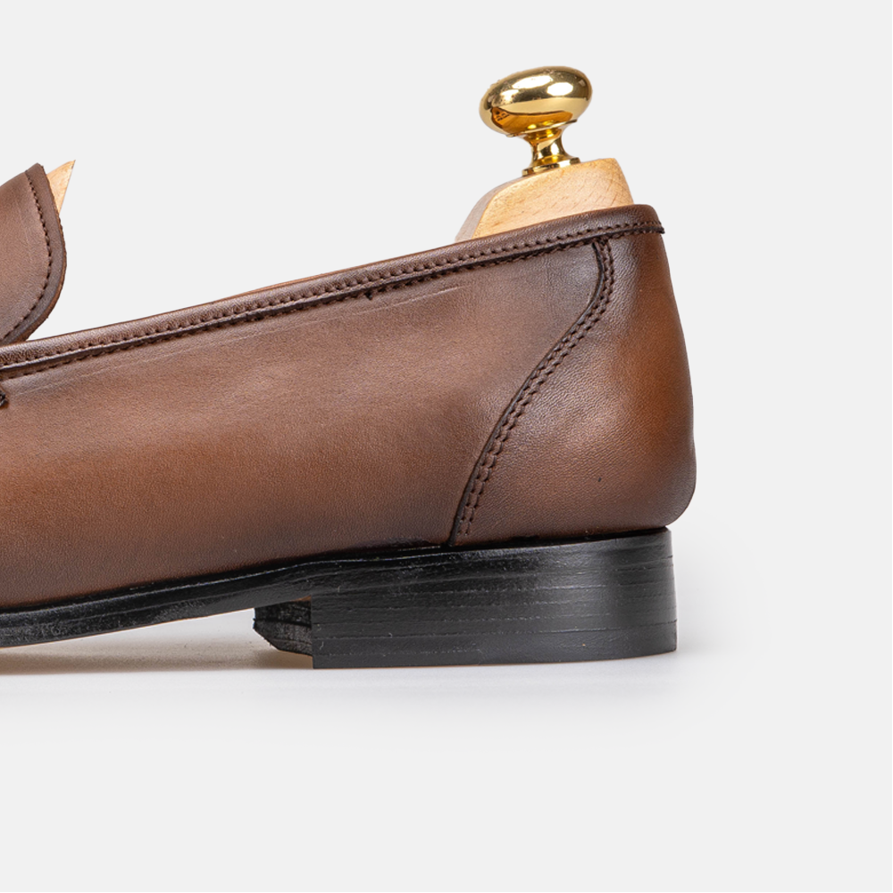 Volzak 5433 chaussure en cuir Marron Vintage