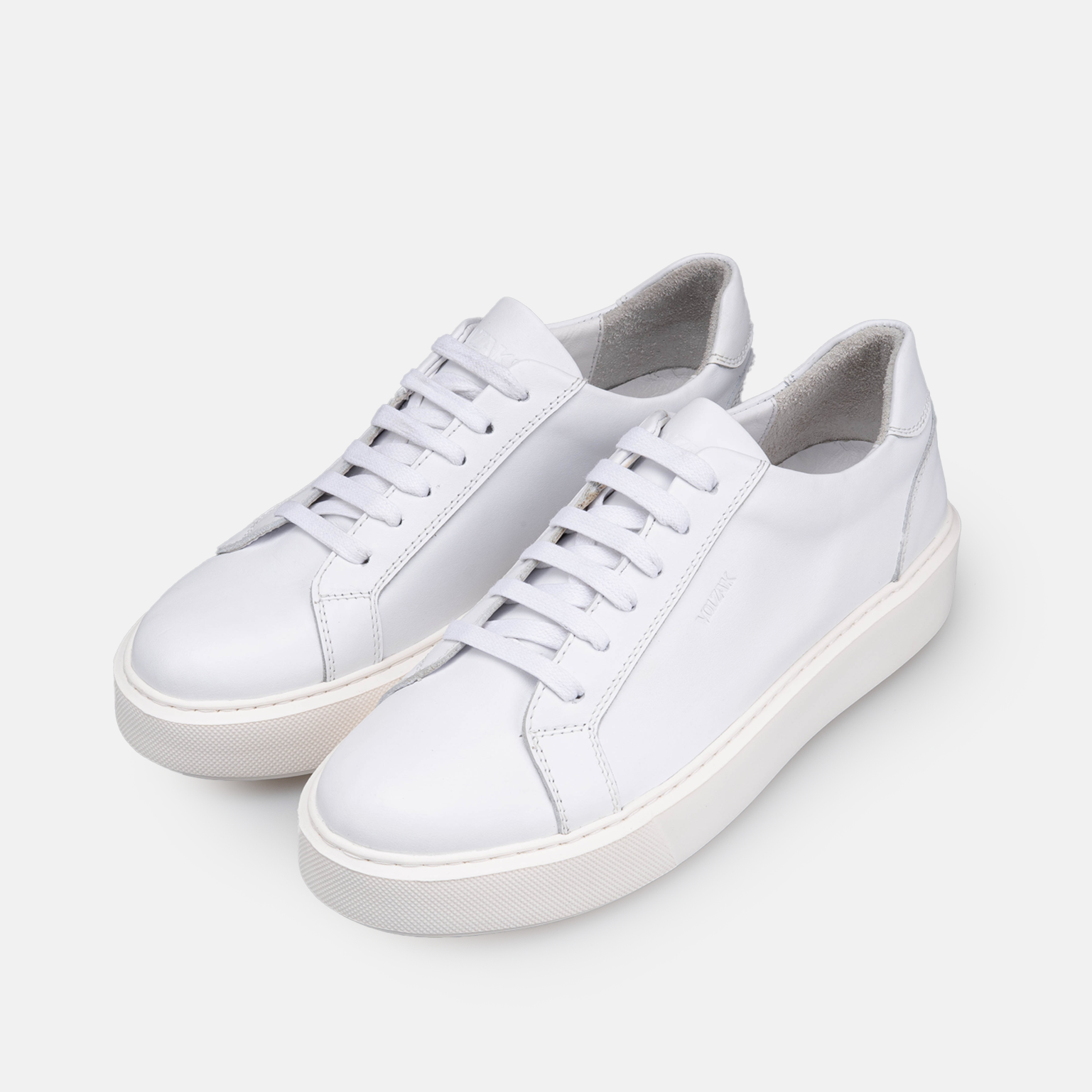 Volzak 6041 S Basket en cuir Blanc