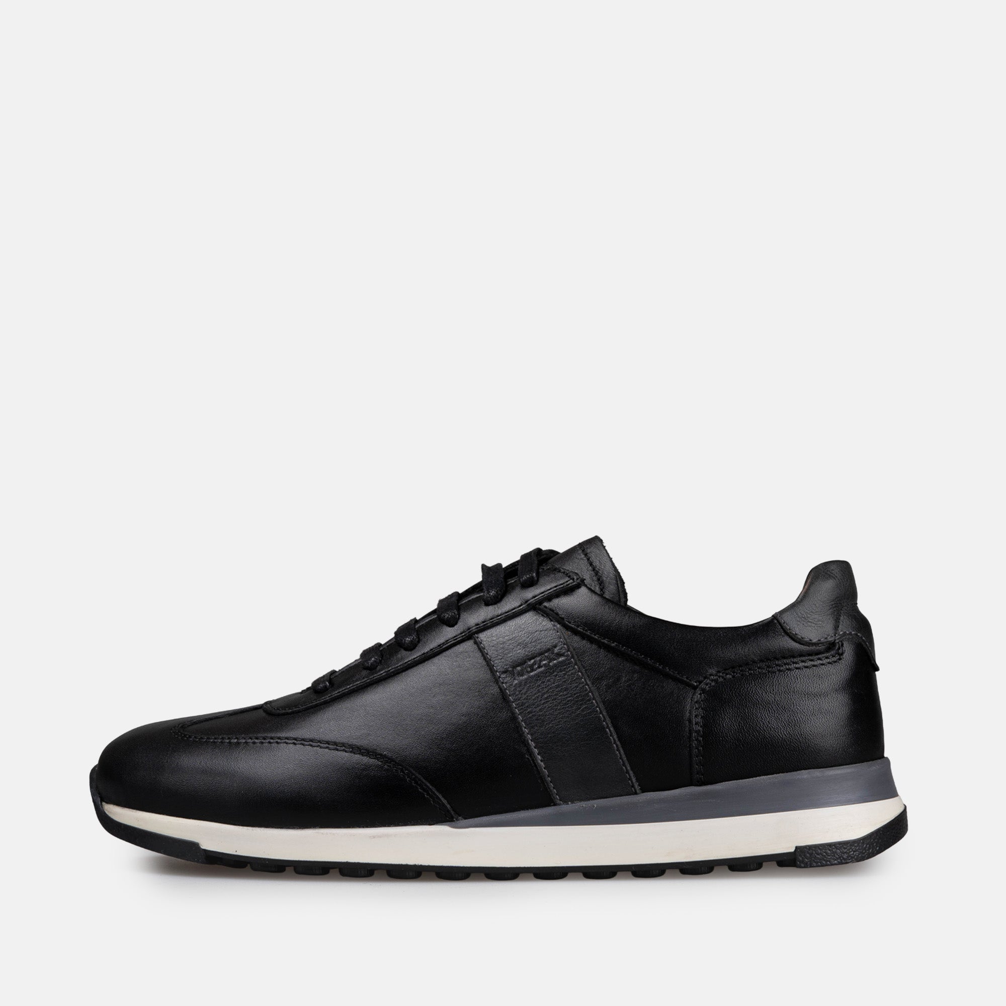 Volzak 6048 Leather Sneakers Black Grey