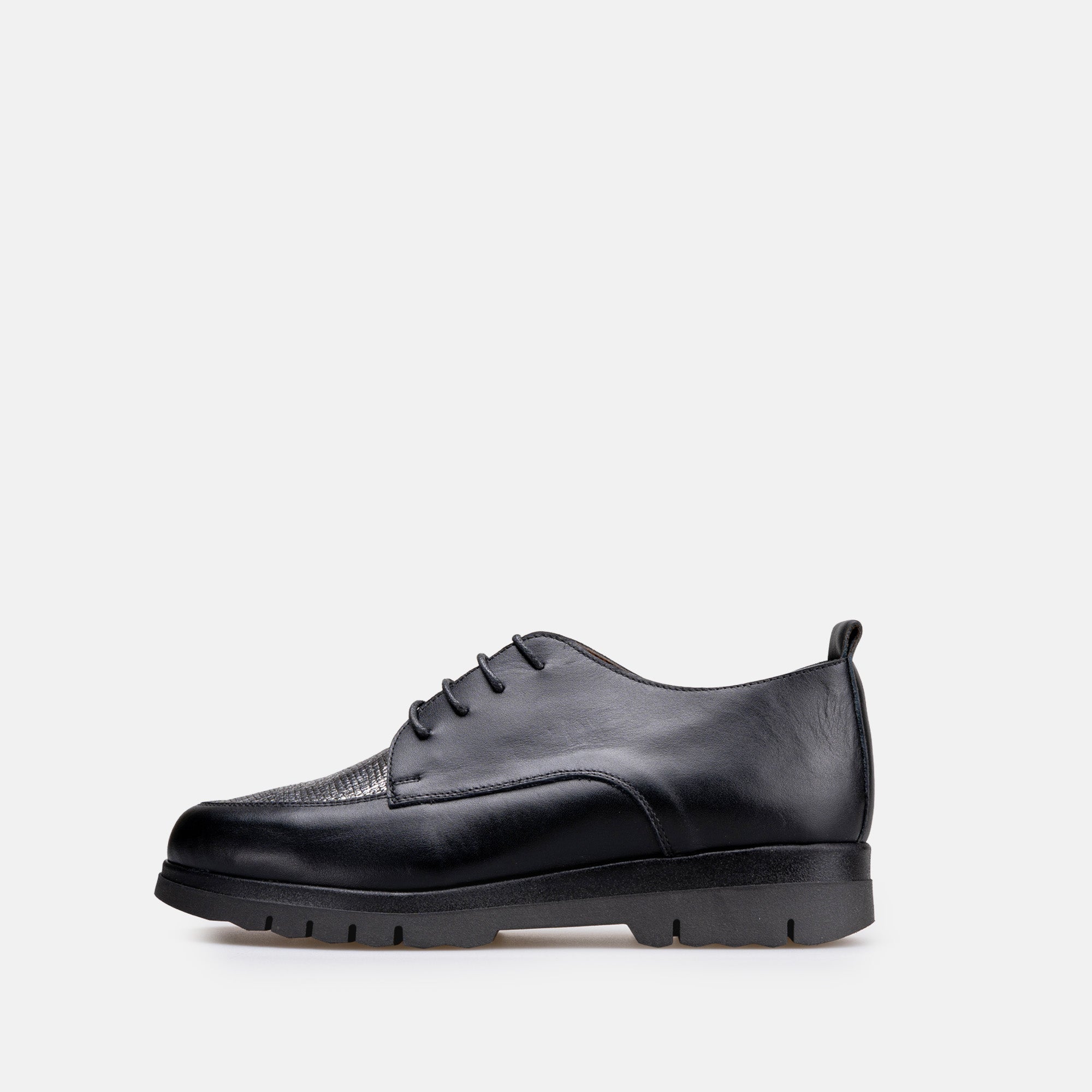 Volzak 2024 Chaussure en cuir Noir Argenté