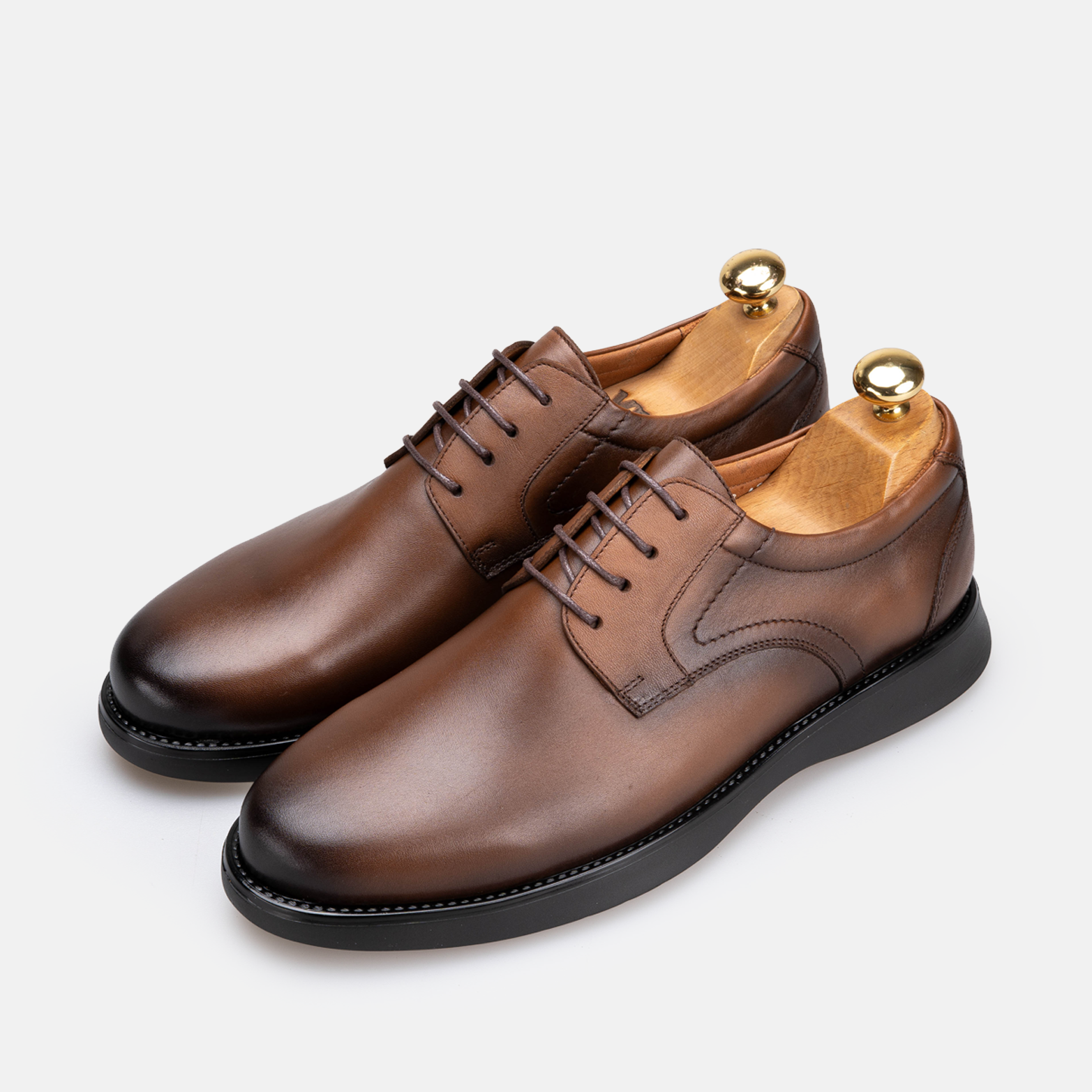 Volzak 5513 chaussure en cuir Marron Vintage