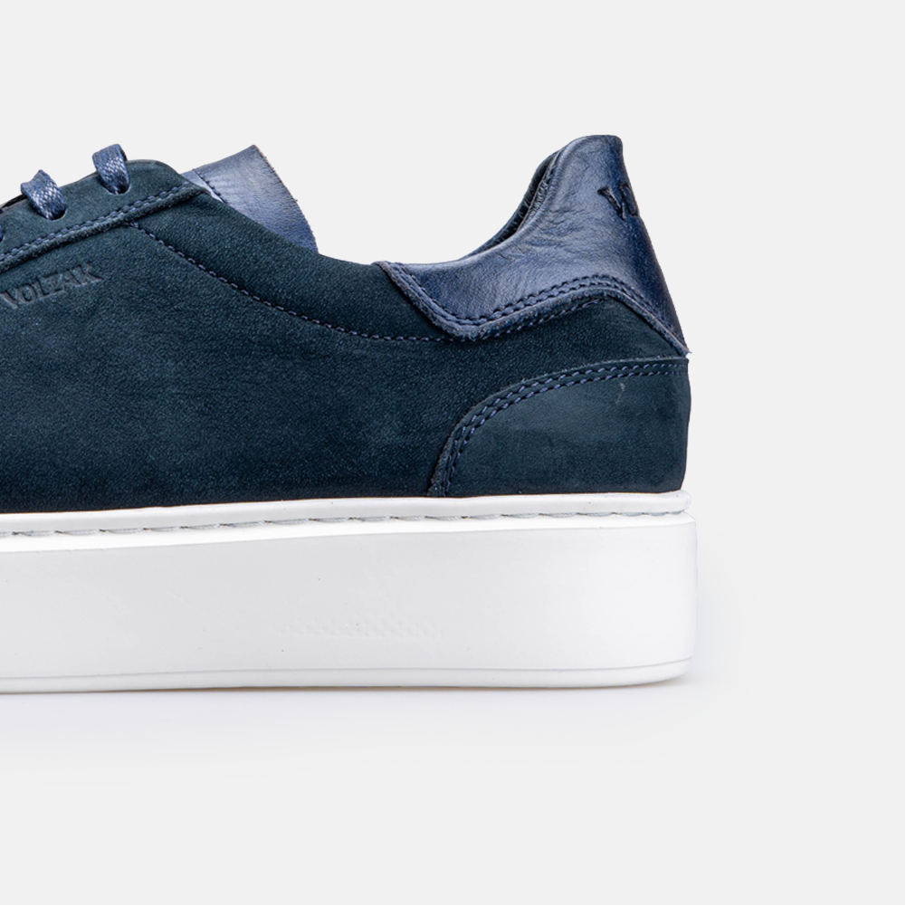 Volzak 7008 Basket en nubuck Bleu