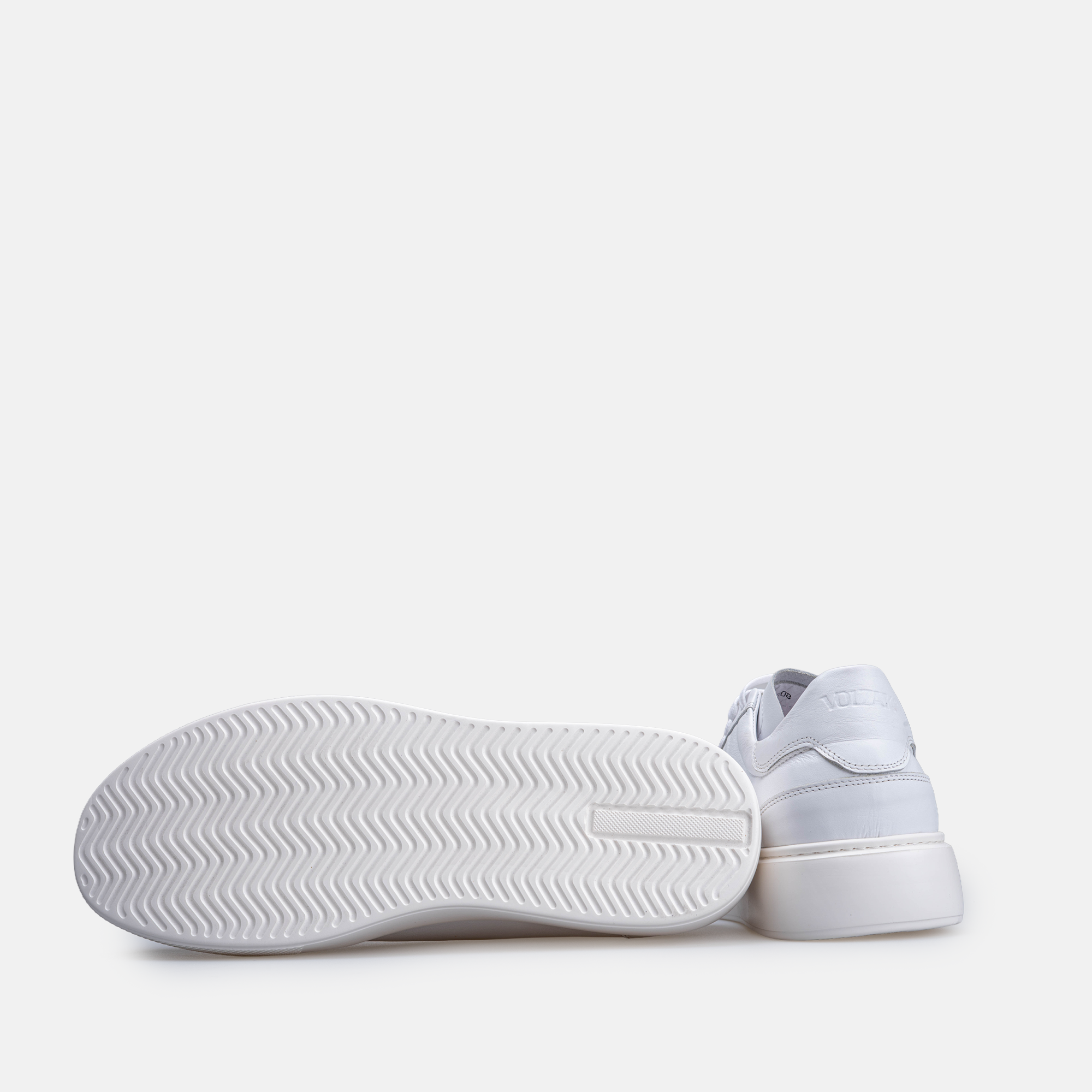 Volzak 7008 Basket en cuir Blanc