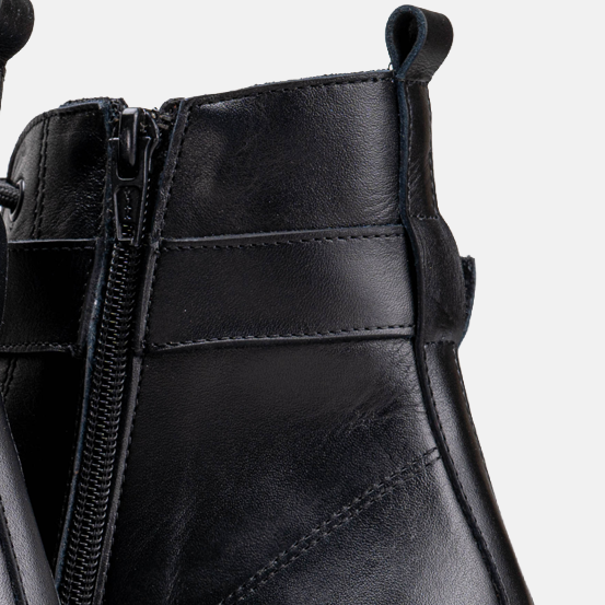 Volzak 1100 Bottine en cuir Noir