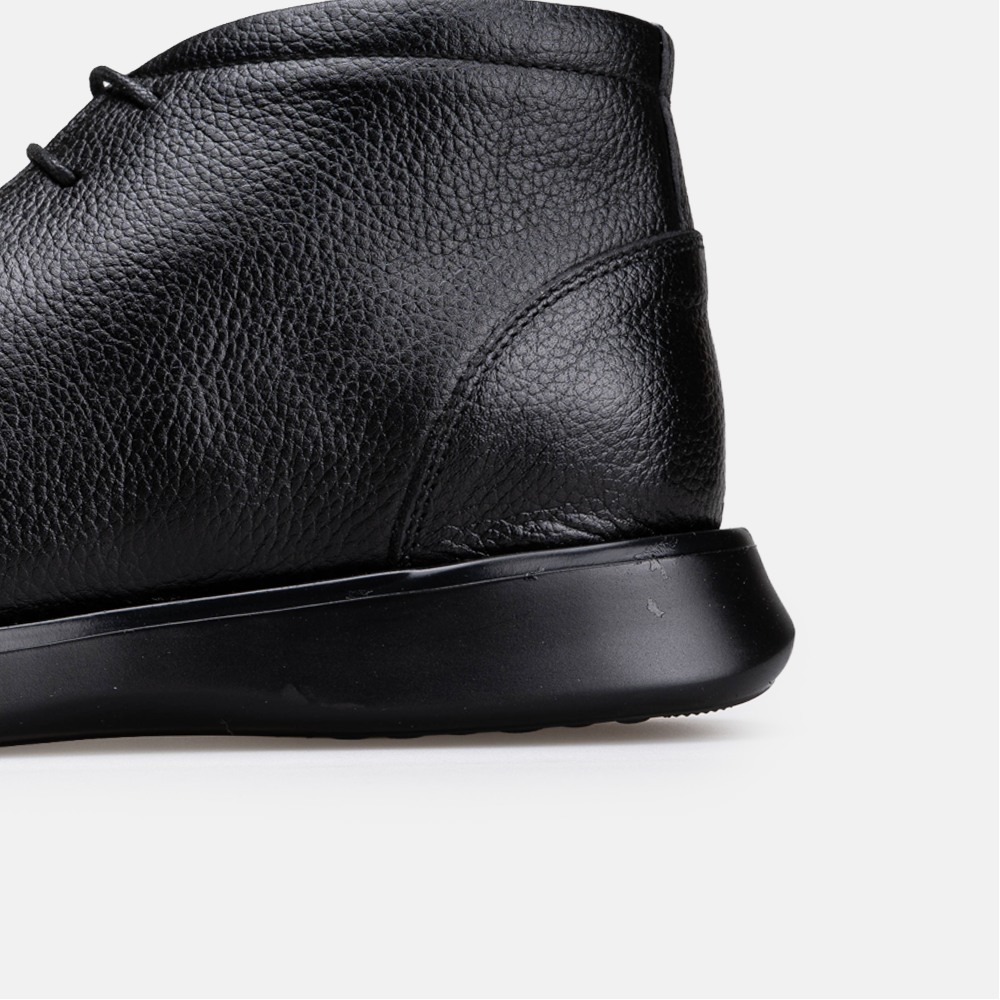 Volzak 5521 Bottine en cuir Noir Grainé