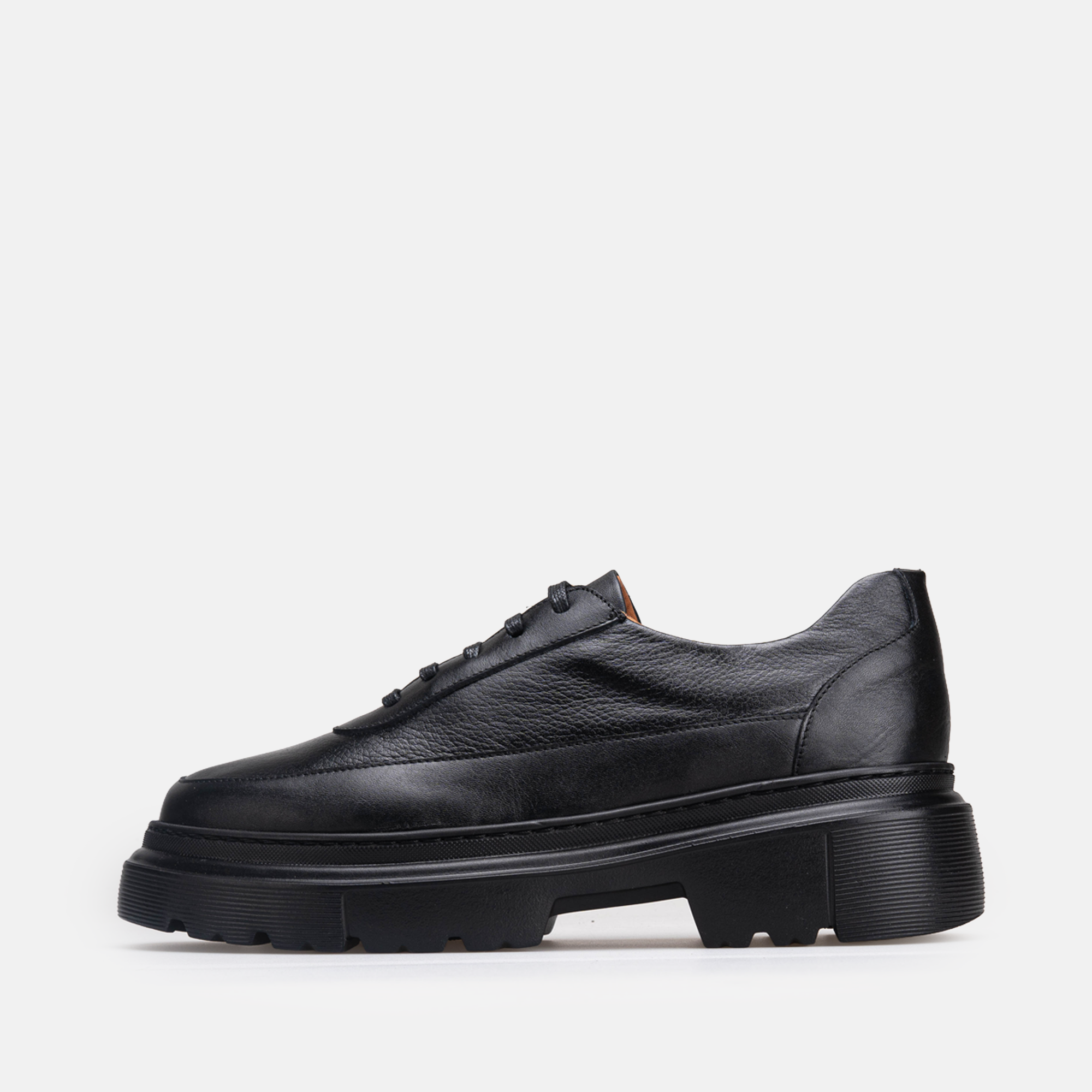 Volzak 5531 chaussure en cuir Noir Grainé