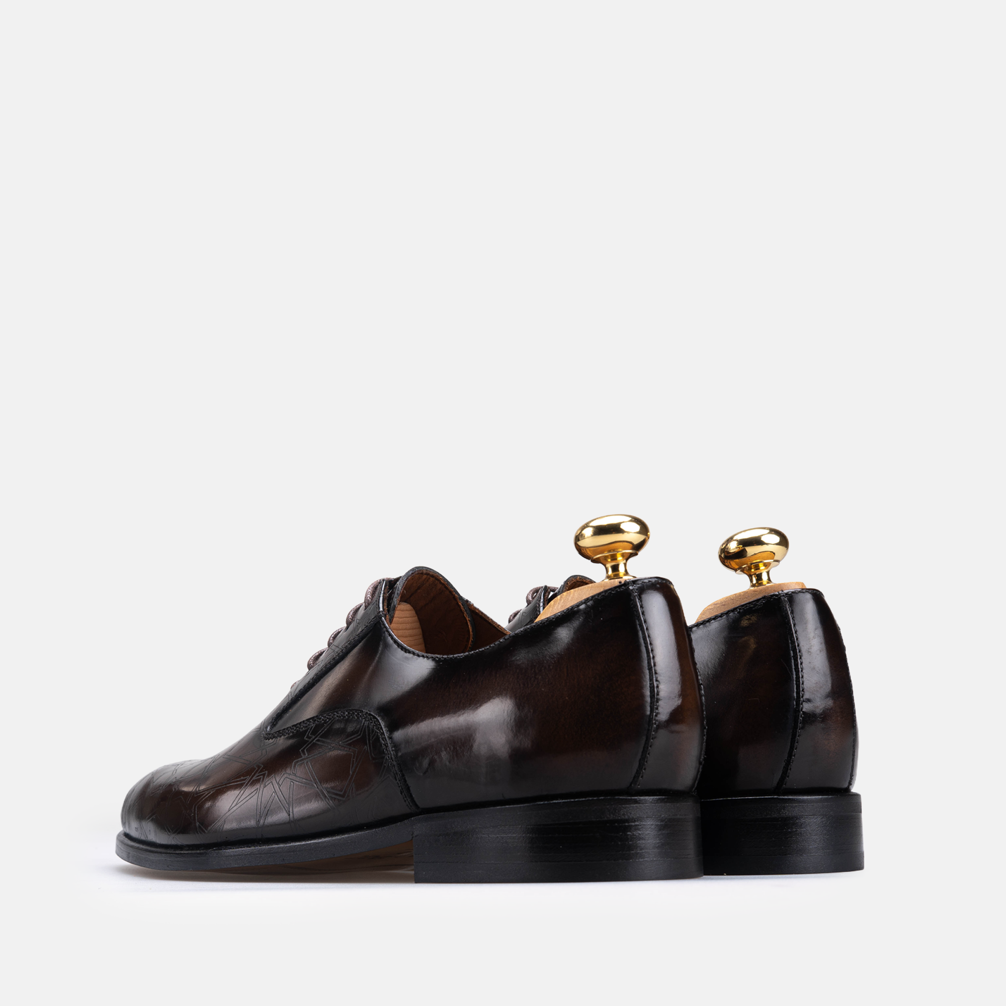 Volzak Zellige chaussure en cuir Marron Démasquable