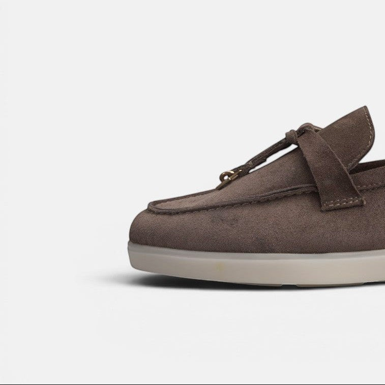 Volzak 279 Mocassin en daim Taupe