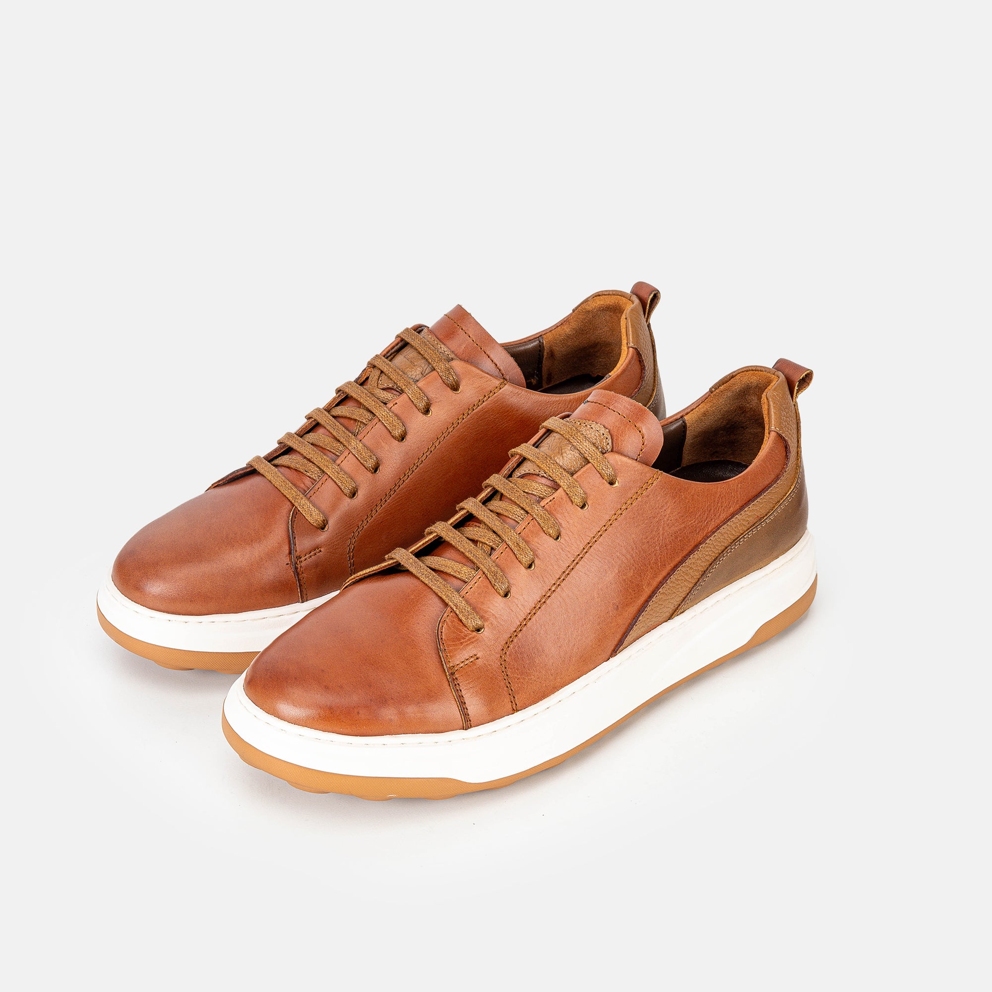 Volzak 6092 basket en cuir Camel