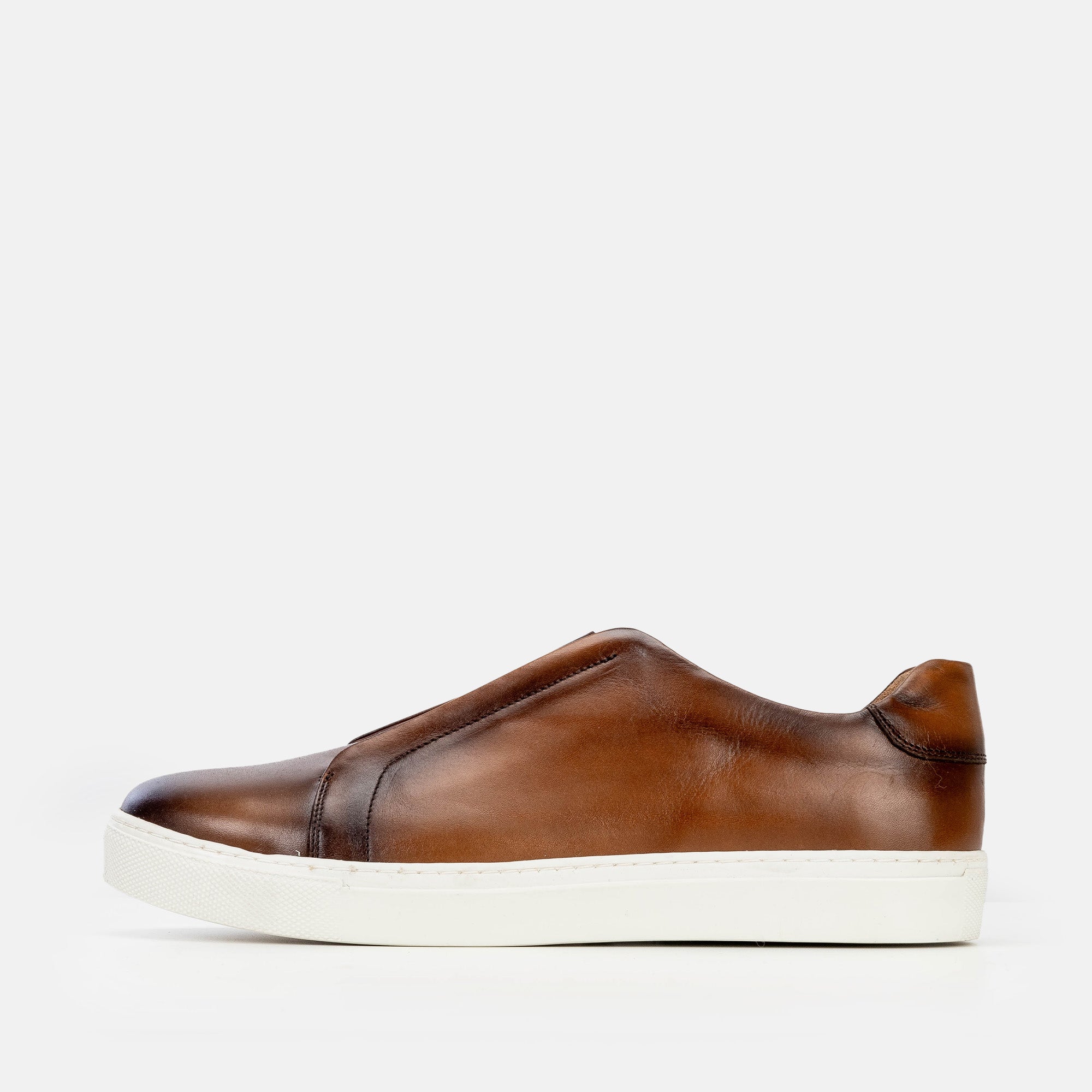 Volzak 5340 Vintage Brown Leather Sneakers