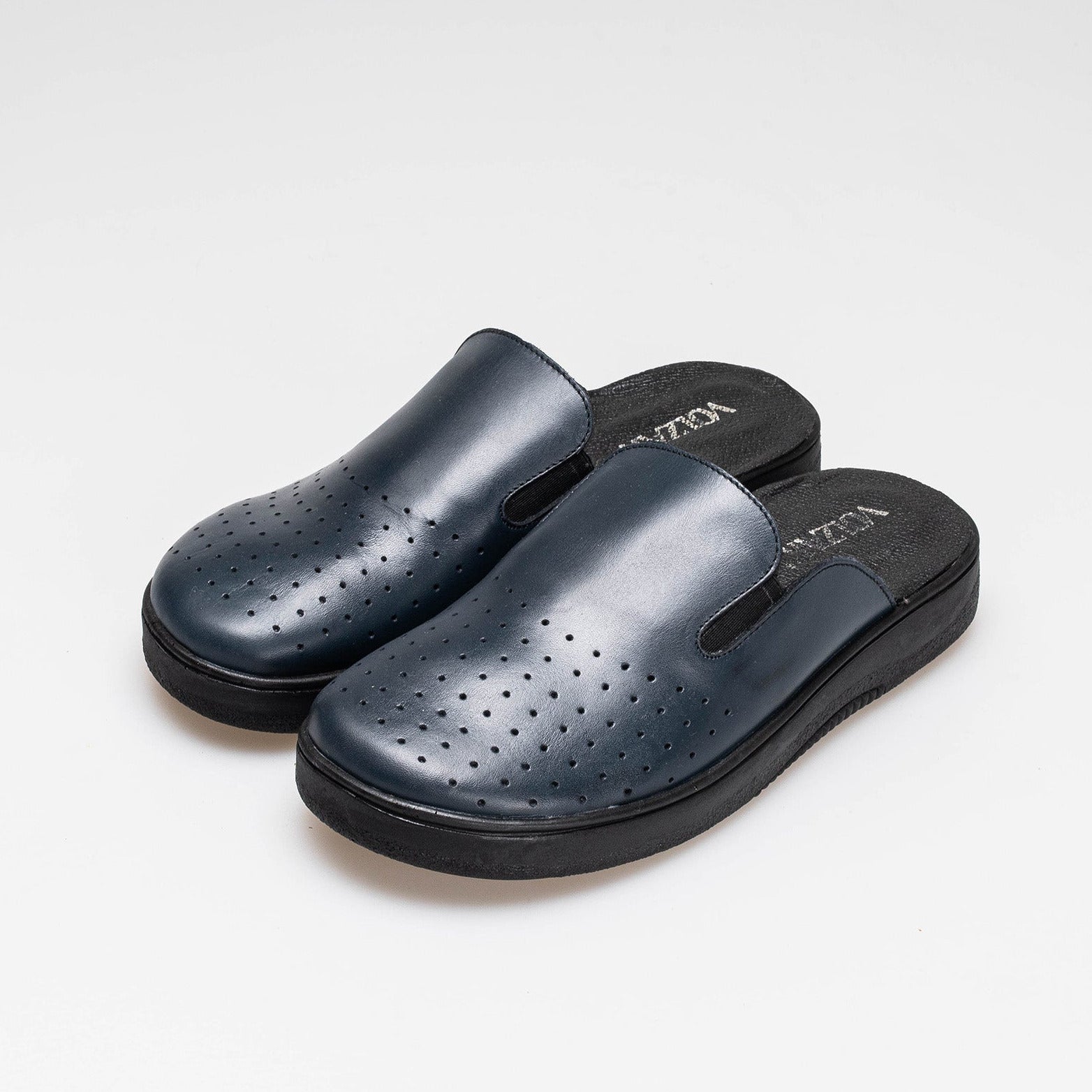 Volzak 5400 Blue Leather Clog