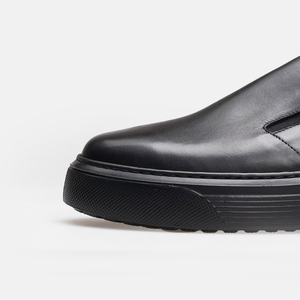 Volzak 5348 Mule en cuir Noir