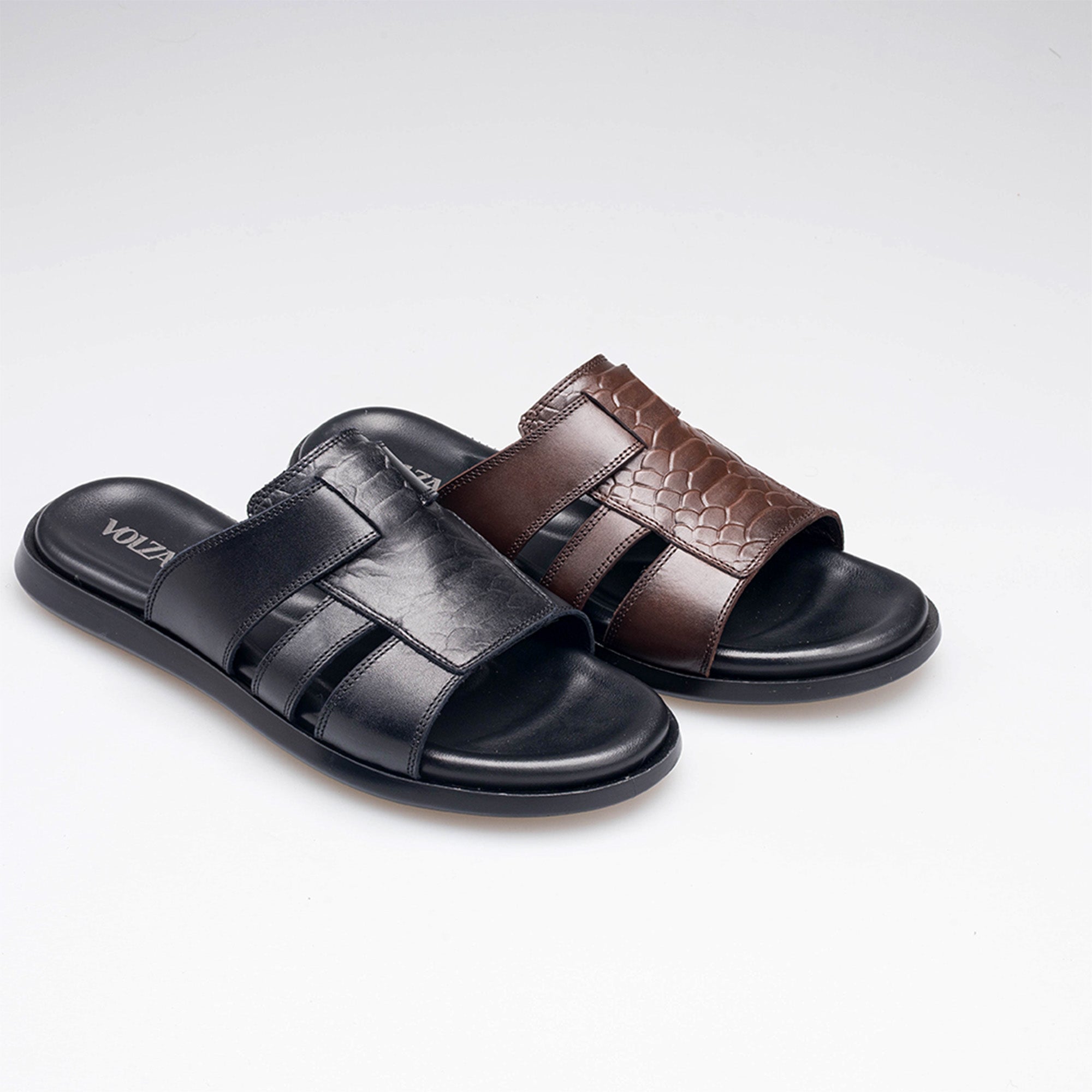 Volzak 5406 Brown Leather Sandal