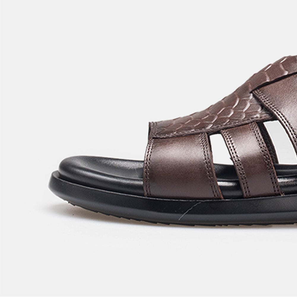 Volzak 5406 Brown Leather Sandal