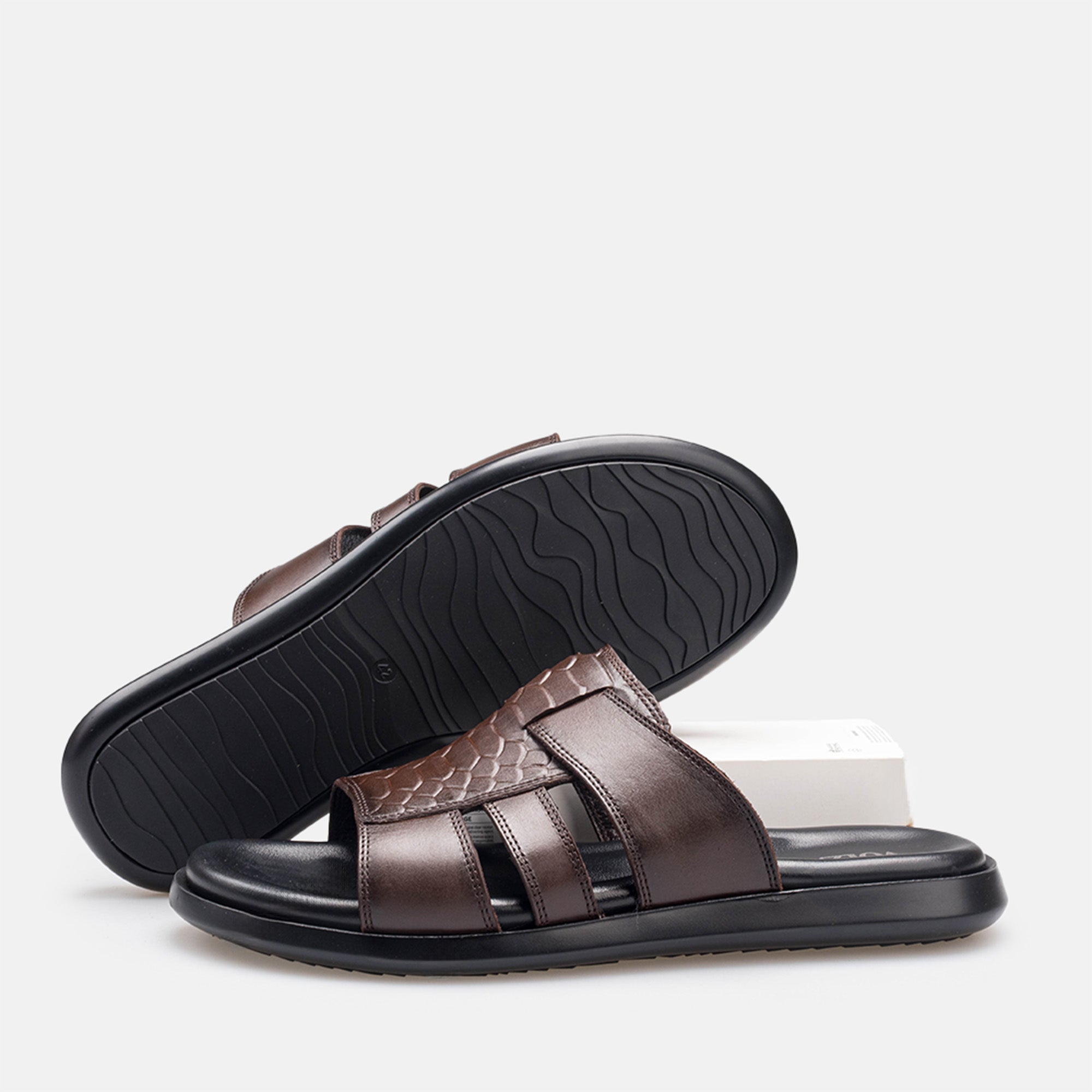 Volzak 5406 Brown Leather Sandal