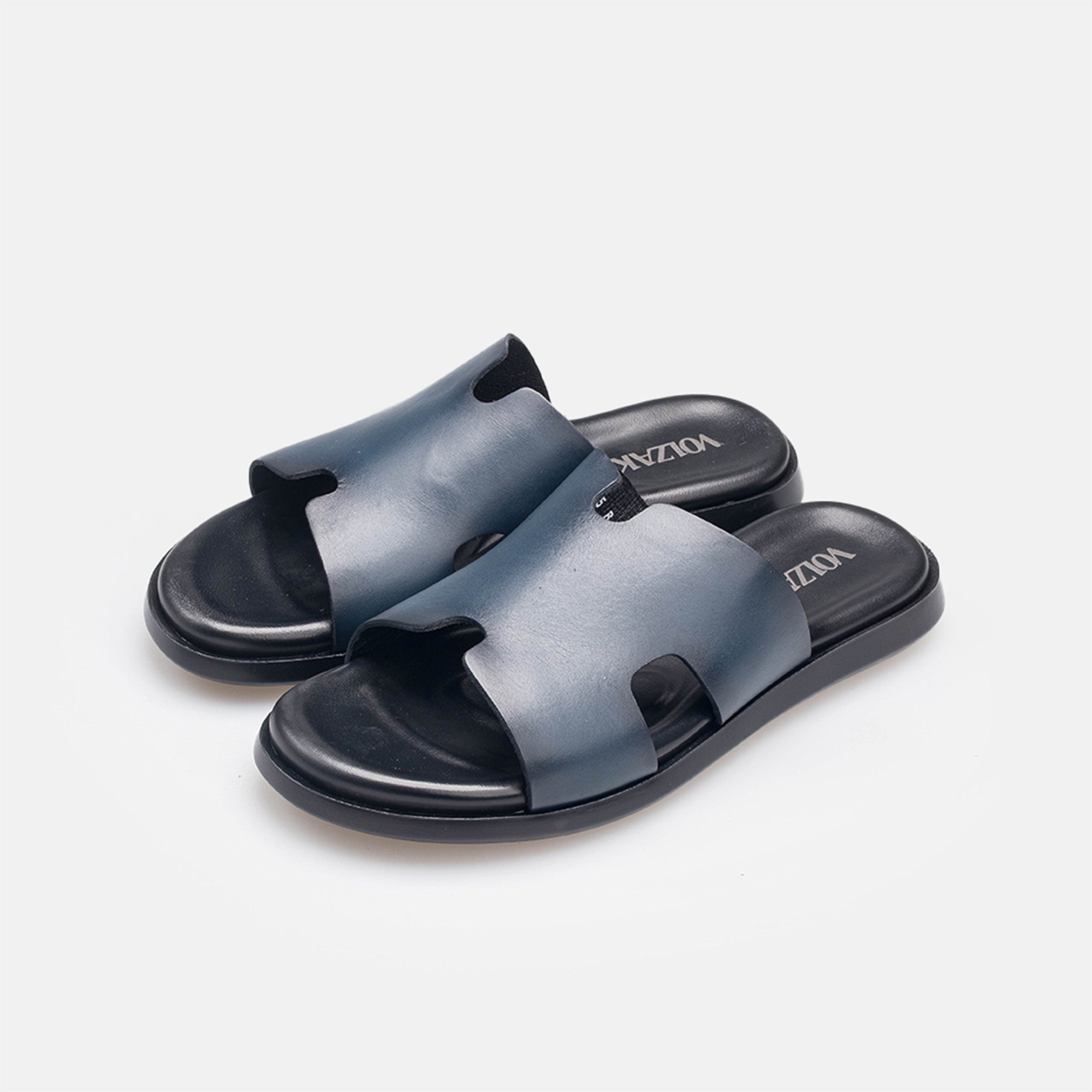 Volzak 5405 Leather Sandal Blue
