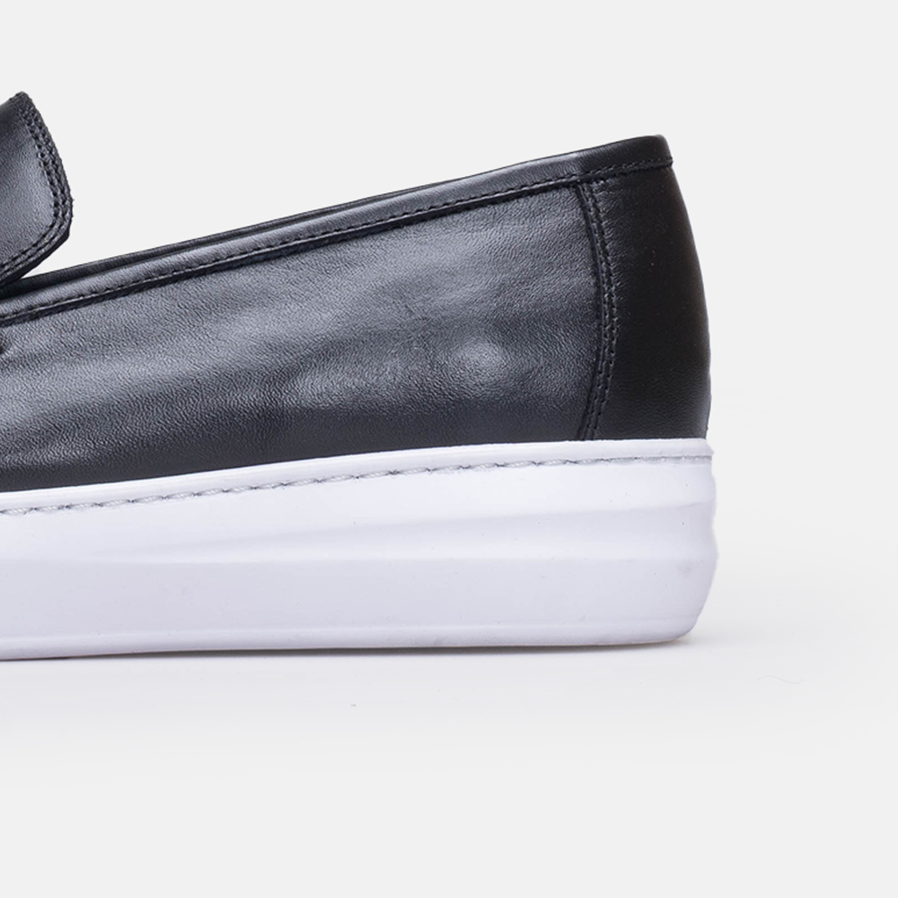Volzak 5416 Black leather sneaker