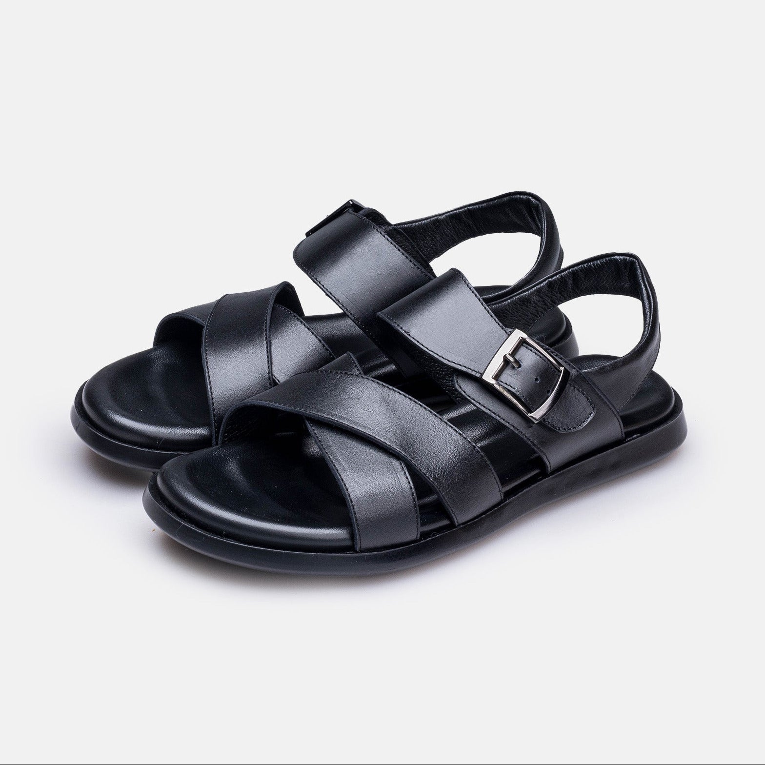 Volzak 5415 Sandale en cuir Noir