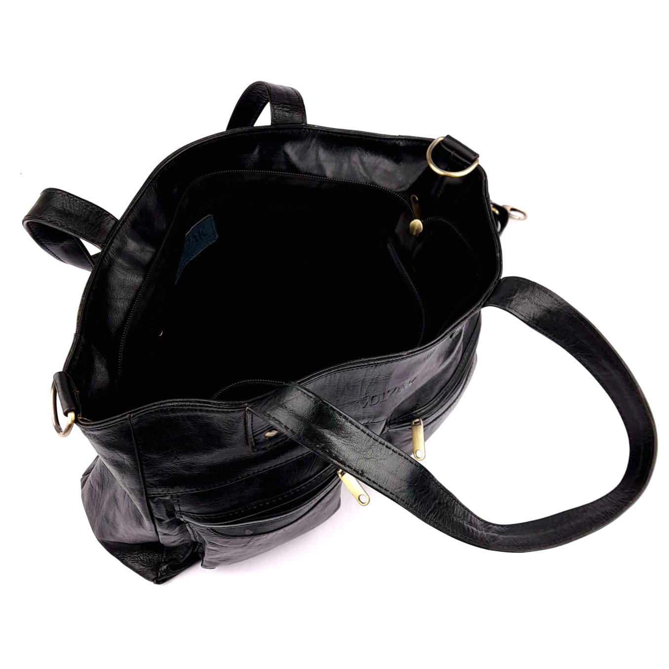 A74 Women's Bag in Black traditional Leather
